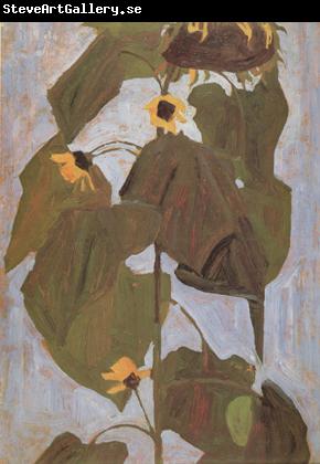 Egon Schiele Sunflower I(mk12)